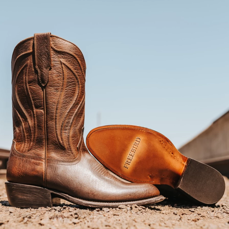 Freebird Stores Men's Bandito Brown Leather Boots
