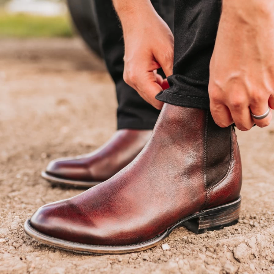 Freebird Stores Men's Rust Leather Palmer Boots