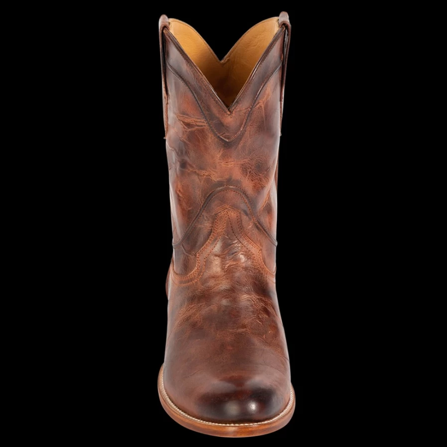 Freebird Stores Men's Outlaw Boot in Rust - Premium Leather Western Boots for Men