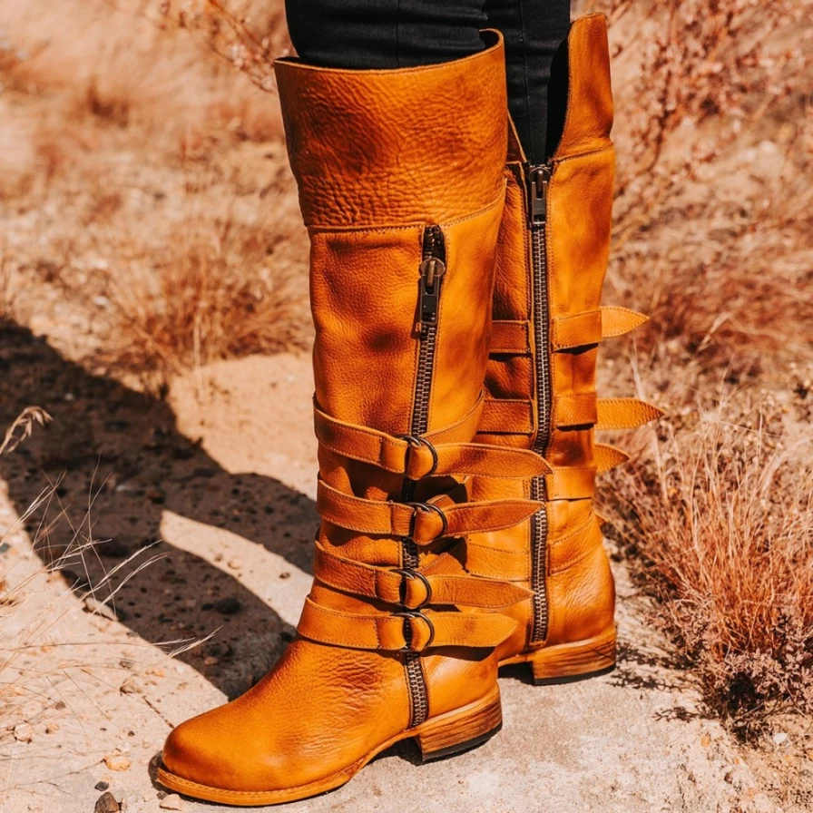 Freebird Stores Women's Wheat Risky Ankle Boots - Boho Chic Leather Booties for Women
