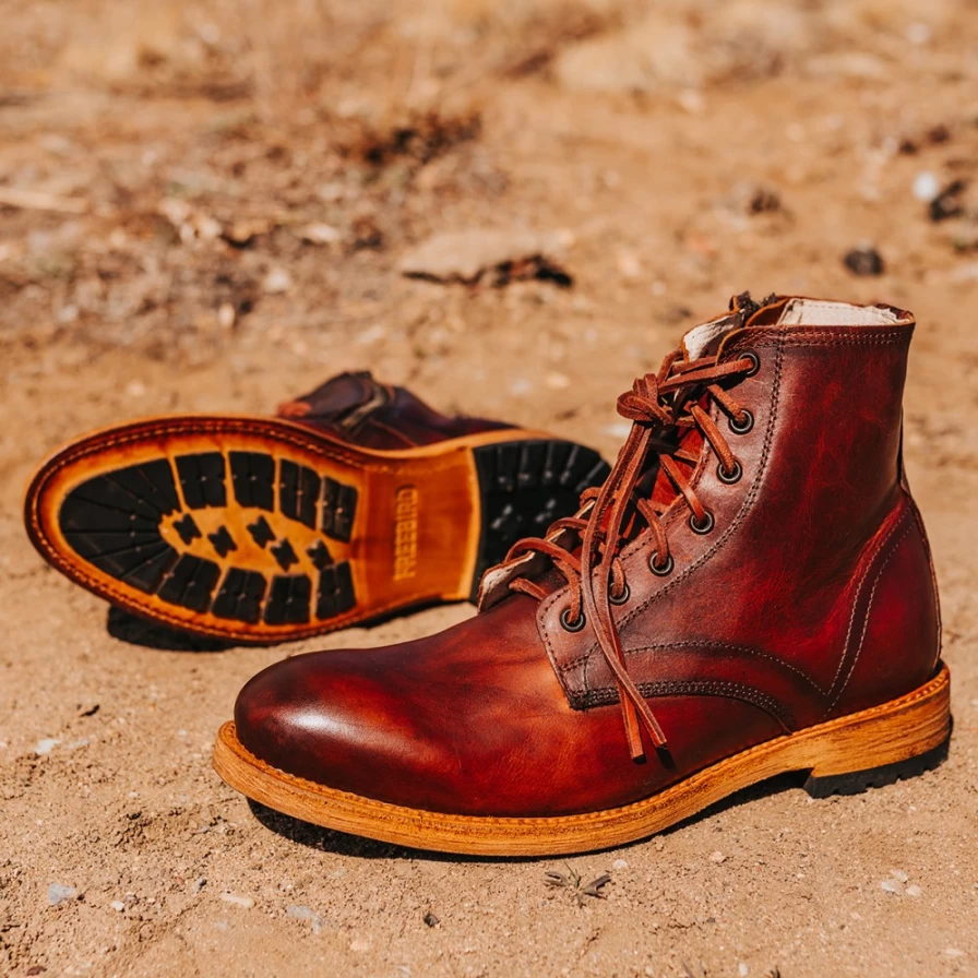 Freebird Stores Mens Cognac Pendleton Boots