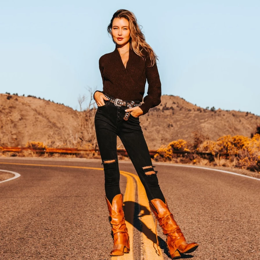 Freebird Stores Jules Women's Cognac Leather Boots