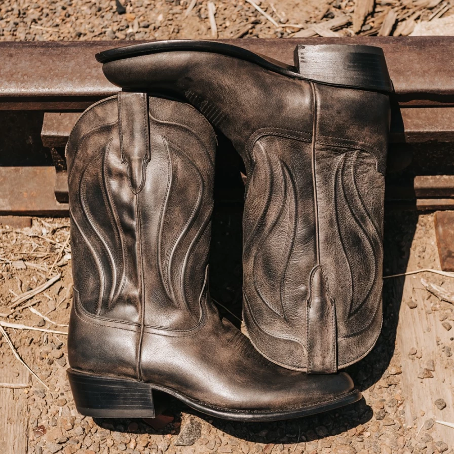 Freebird Stores Men's Bandito Black Leather Boots