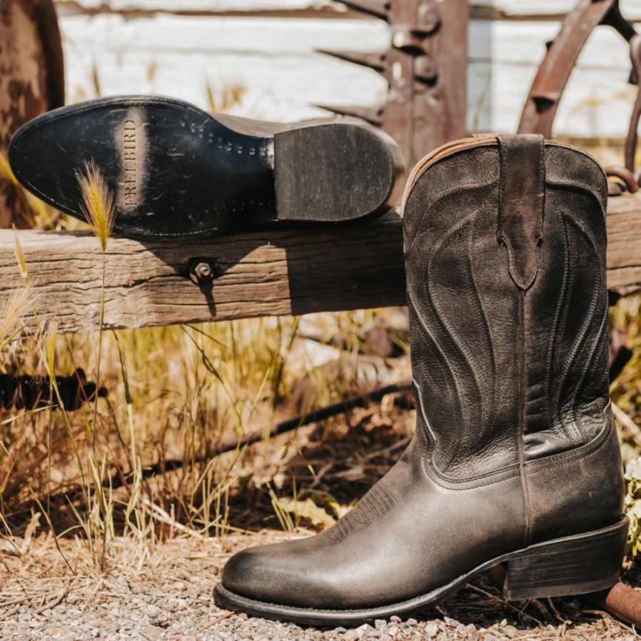 Freebird Stores Men's Bandito Black Leather Boots
