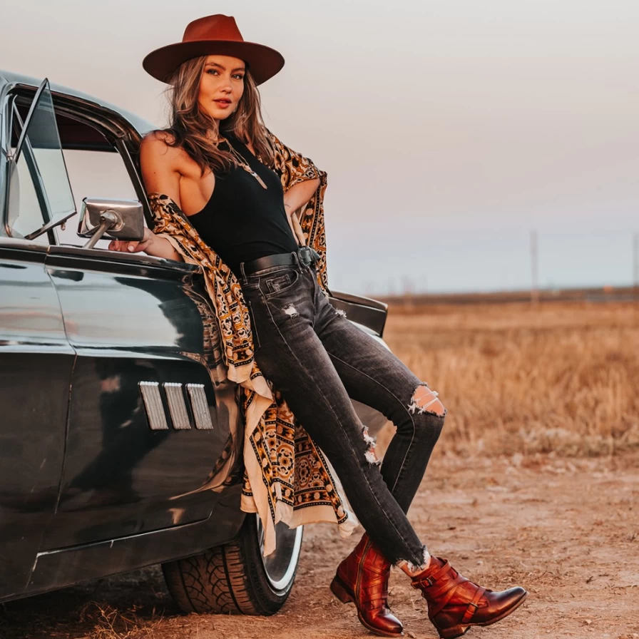 Freebird Stores Women's Cognac Raine Boots