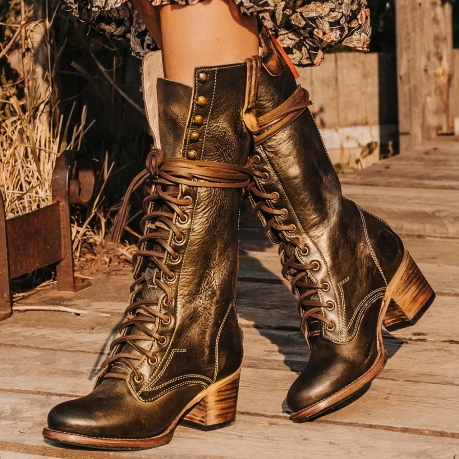 Freebird Stores Women's Olive Grany Boots