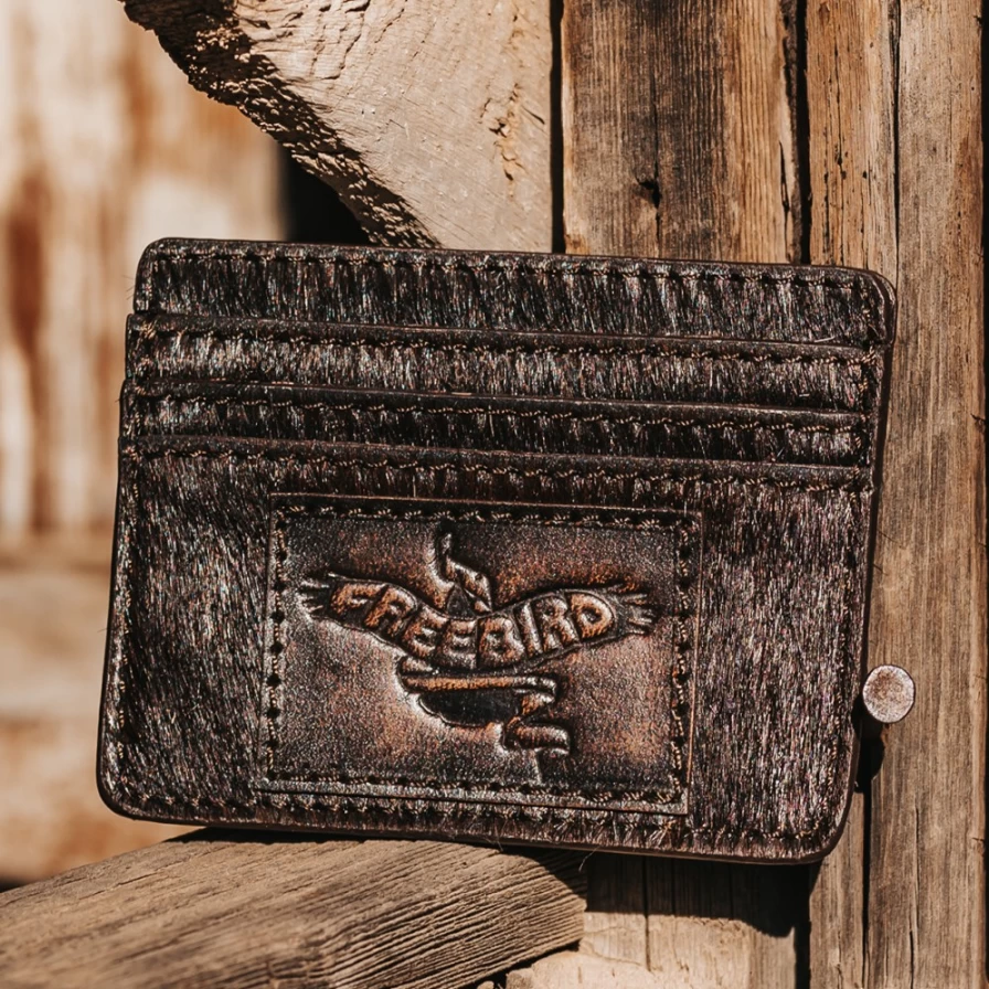 Freebird Stores Women's Black CC Wallet - Stylish & Compact Card Holder