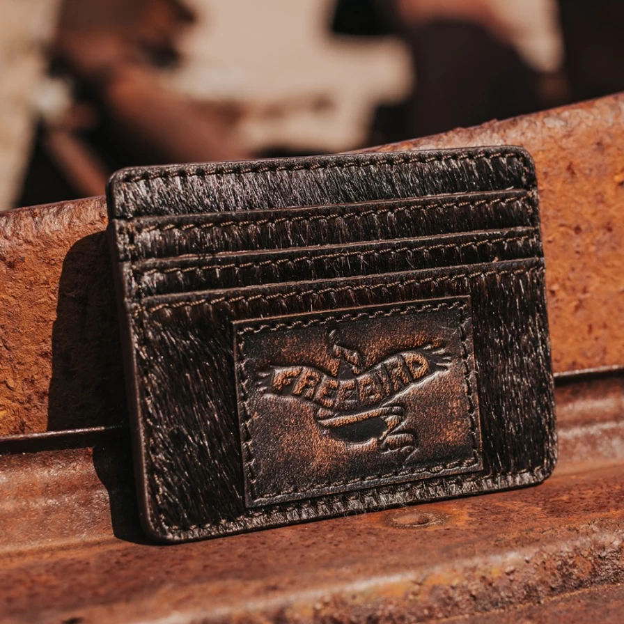 Freebird Stores Women's Black CC Wallet - Stylish & Compact Card Holder