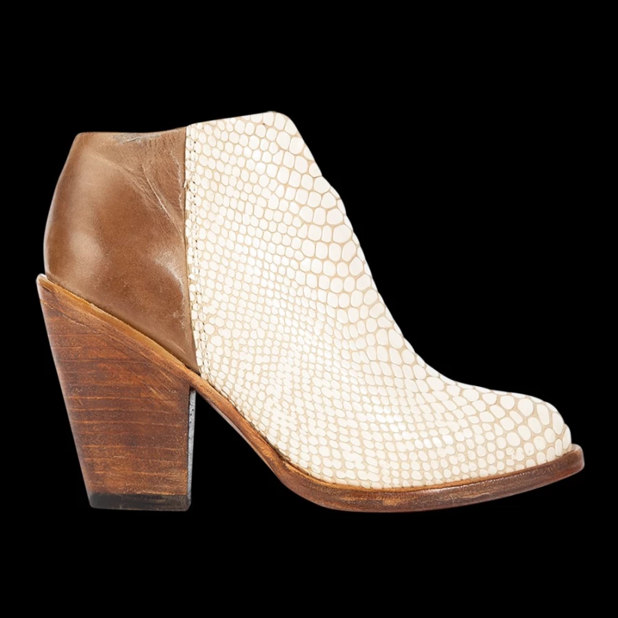 Freebird Stores Women's White Snake Detroit Boots