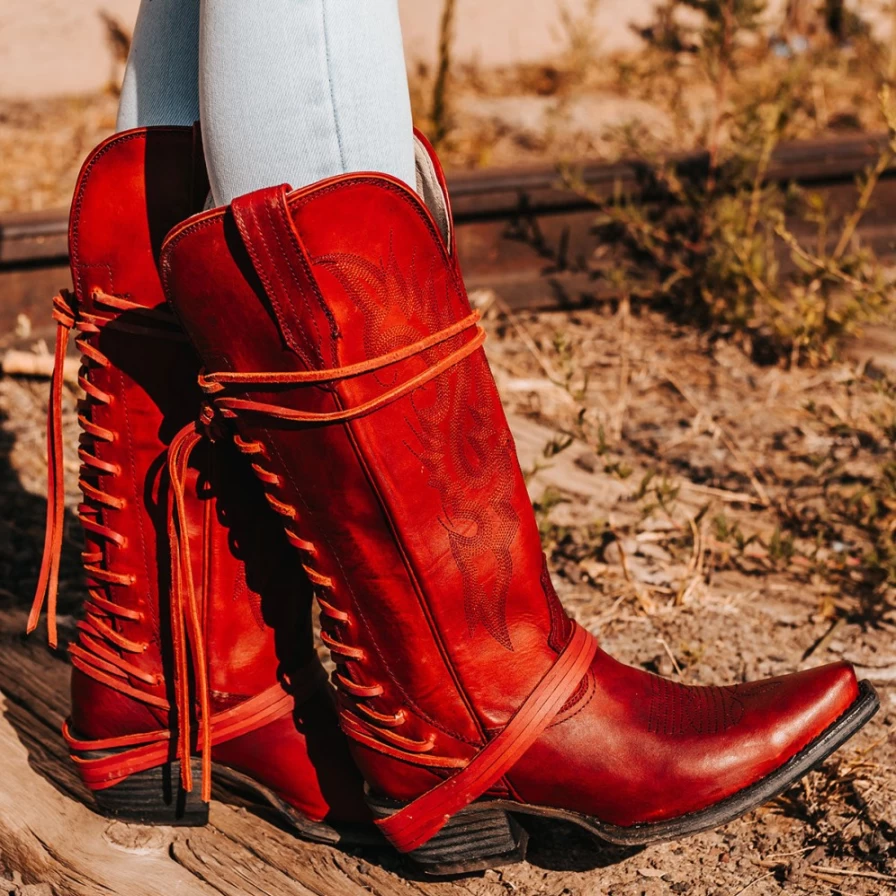 Freebird Stores Women's Wardon Red Fashion Shoes