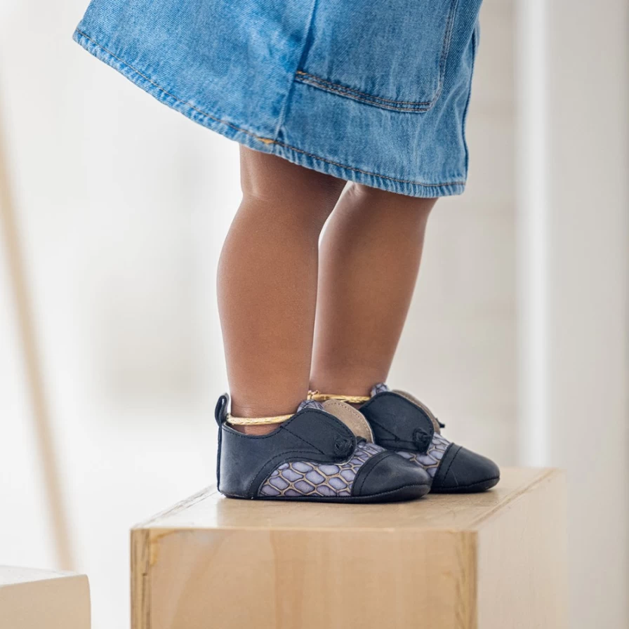 Freebird Stores Women's Baby Mabel Navy Multi Fashion Sneakers