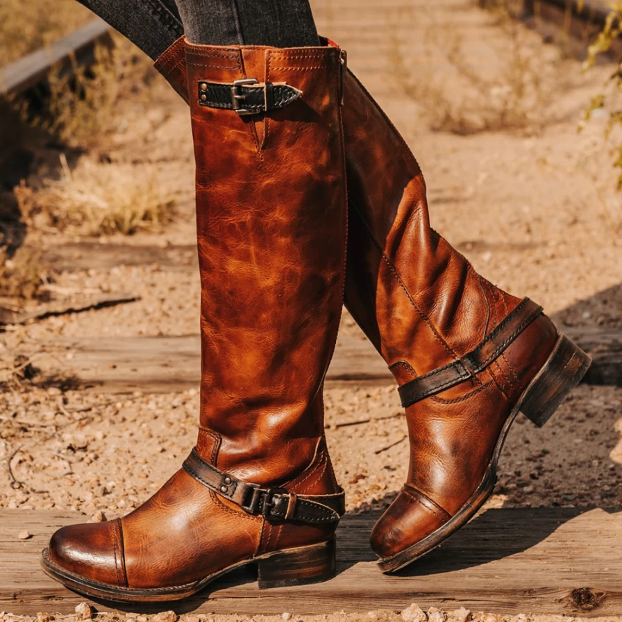 Freebird Stores Women's Cognac Roadey Boots