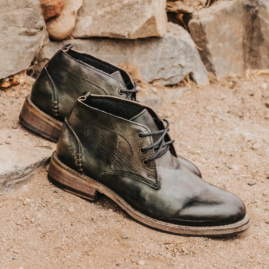 Freebird Stores McCoy Men's Olive Casual Boots