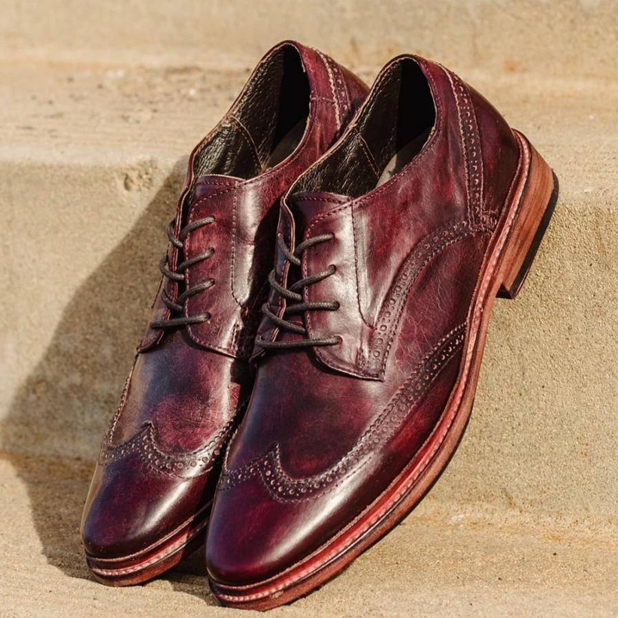 Freebird Stores Men's Kensington Wine Casual Shoes
