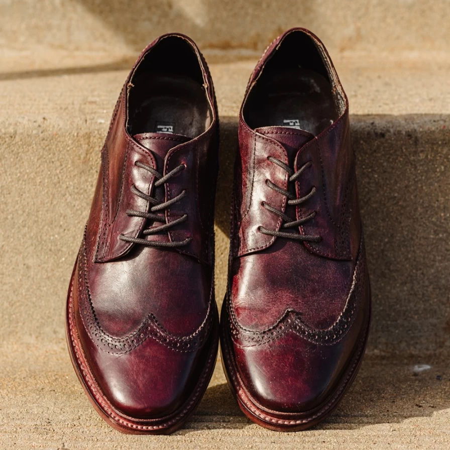 Freebird Stores Men's Kensington Wine Casual Shoes