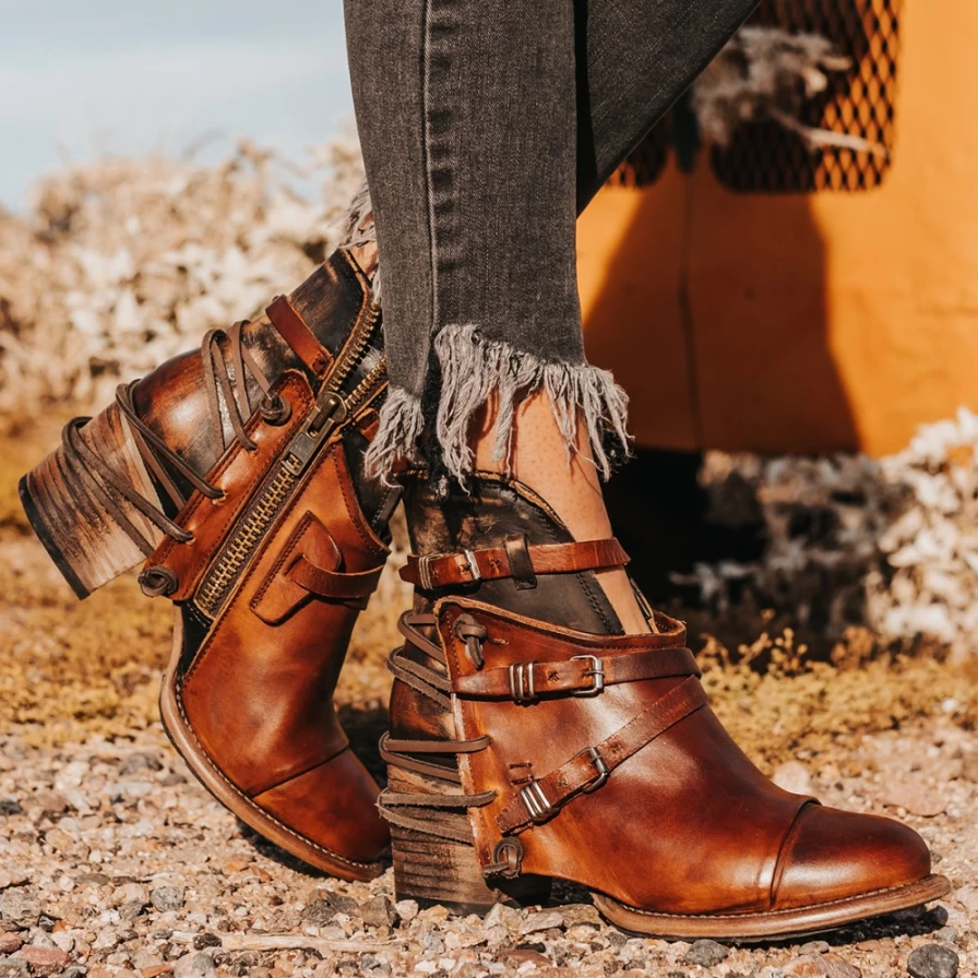 Freebird Stores Women's Crue Boot in Cognac - Stylish & Comfortable Footwear