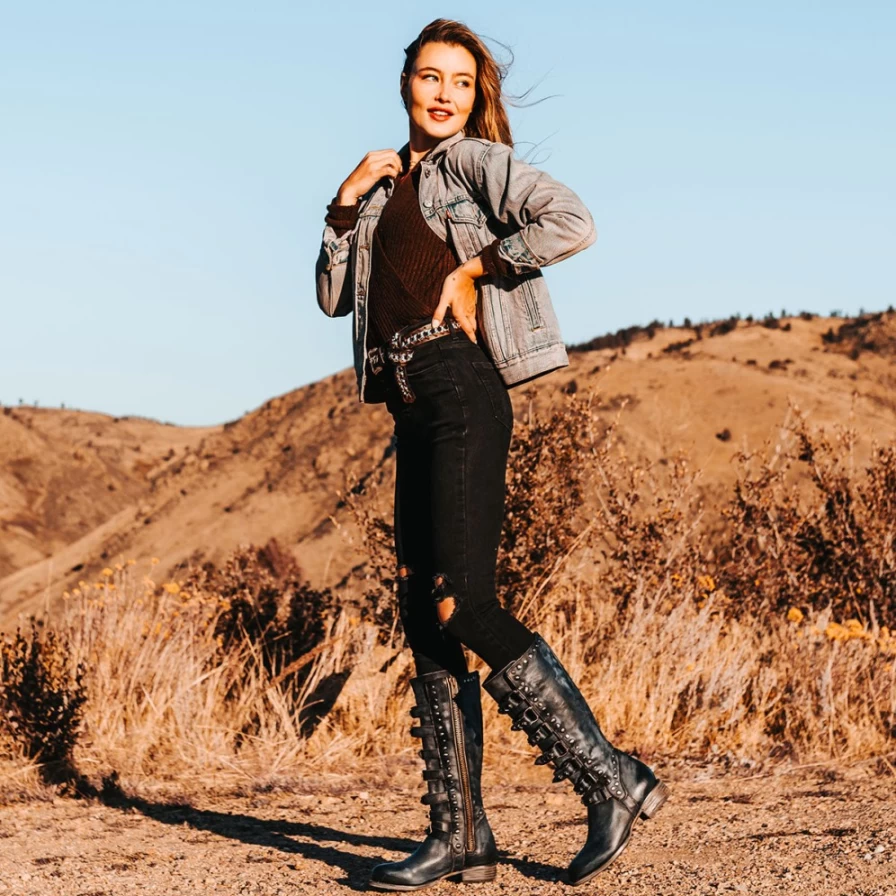 Freebird Stores Women's Navy Rory Boots - Comfortable & Stylish Footwear
