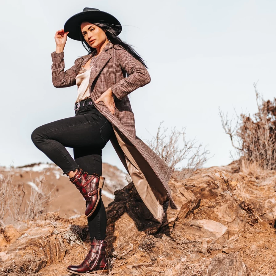 Freebird Stores Women's Raine Boot in Wine - Stylish & Comfortable Footwear