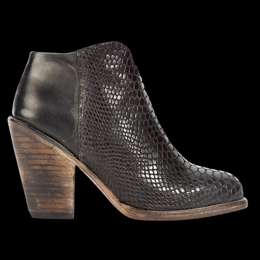Freebird Stores Women's Black Snake Detroit Boots