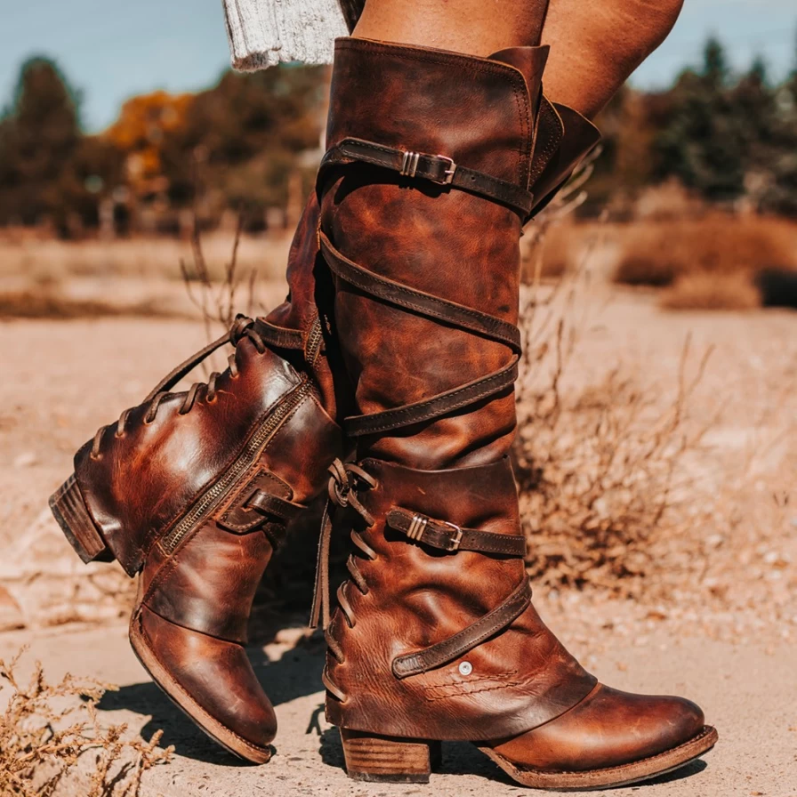 Freebird Stores Women's Brown Distressed Cassius Boots