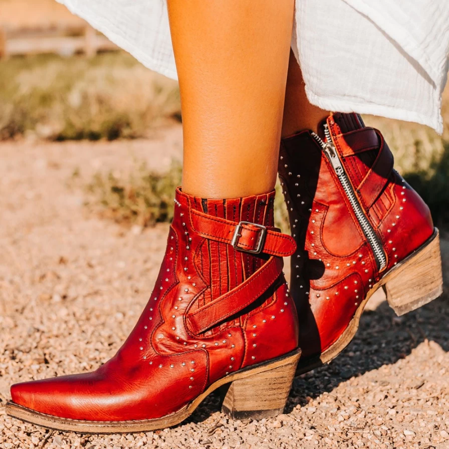 Freebird Stores Women's Red Morgan Boots