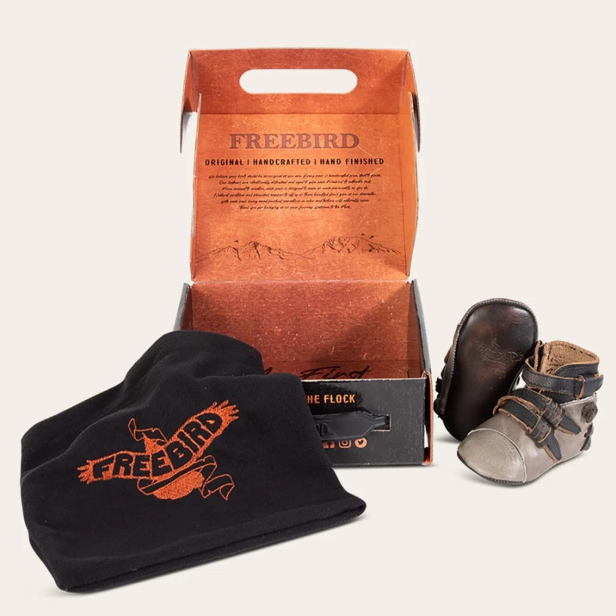 Freebird Stores Women's Baby Jane Stone Croco Sandals - Stylish & Comfortable Footwear