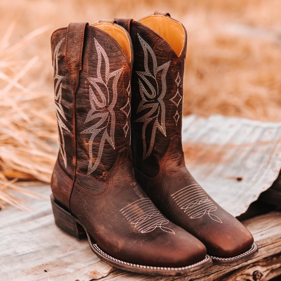 Freebird Stores Men's Brown Leather Union Boots
