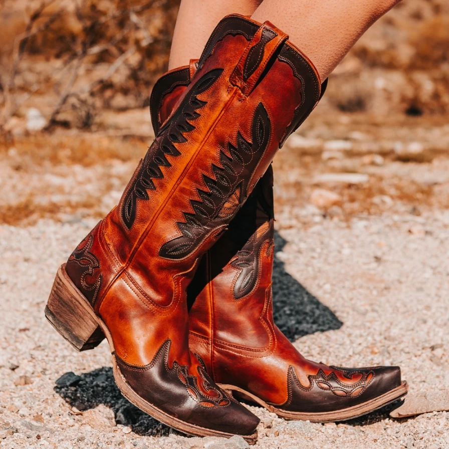 Freebird Stores Women's Cognac Multi Willie Boots
