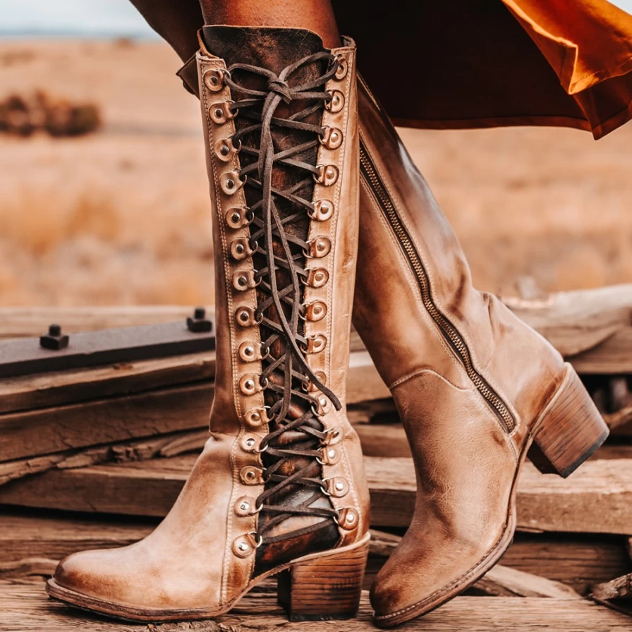 Freebird Stores Women's Chapelle Boot in Taupe Multi