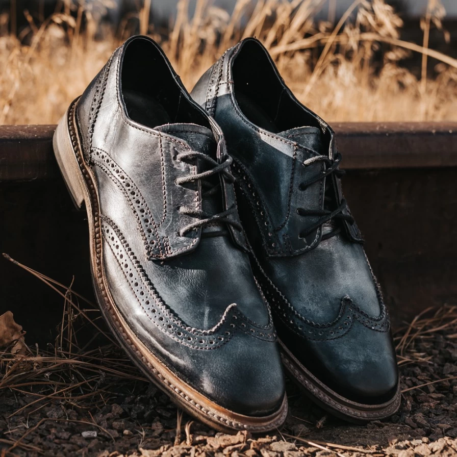 Freebird Stores Men's Navy Kensington Casual Shoes