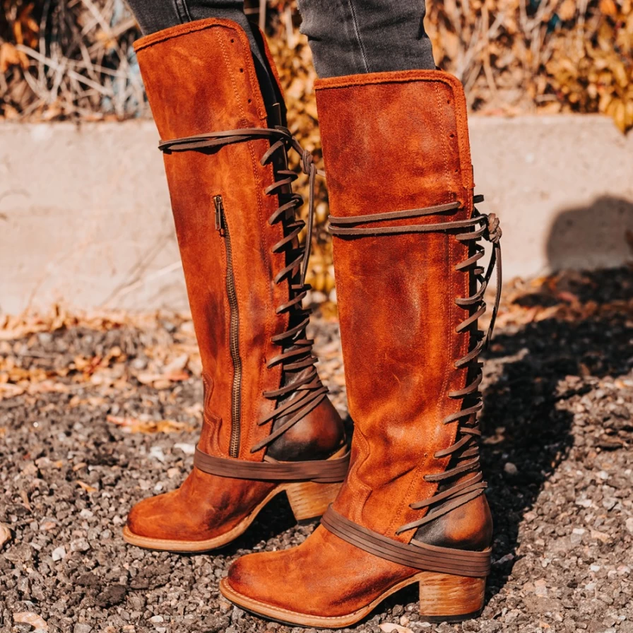 "Freebird Stores Women's Rust Suede Coal Boots – Stylish & Comfortable Footwear"