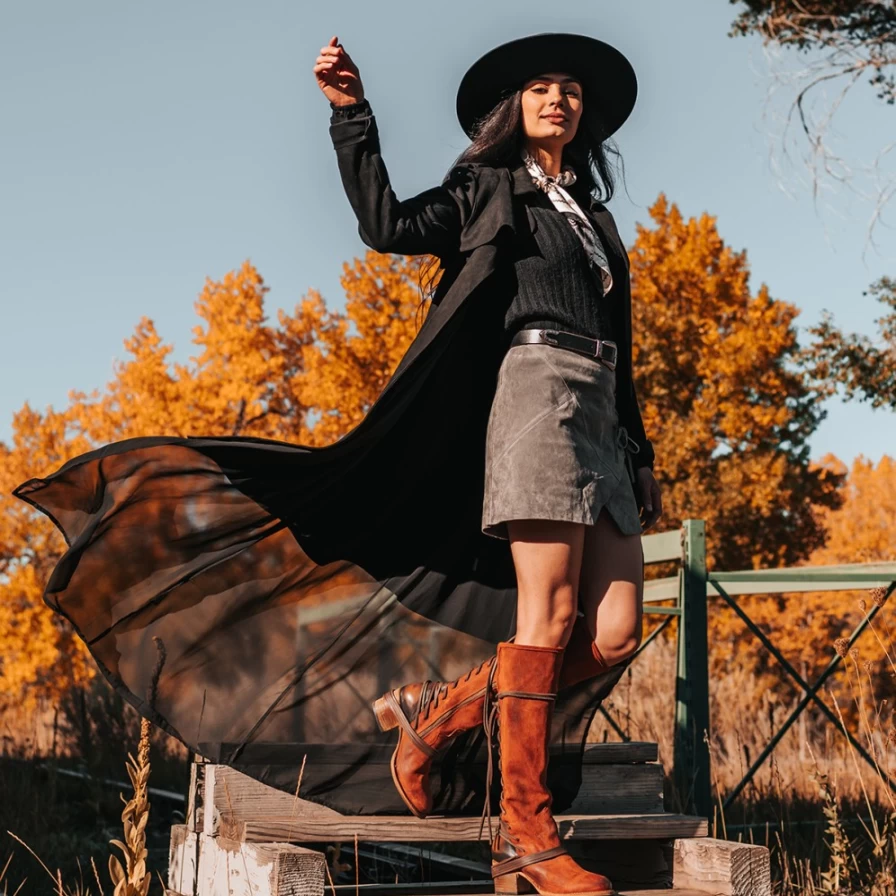"Freebird Stores Women's Rust Suede Coal Boots – Stylish & Comfortable Footwear"