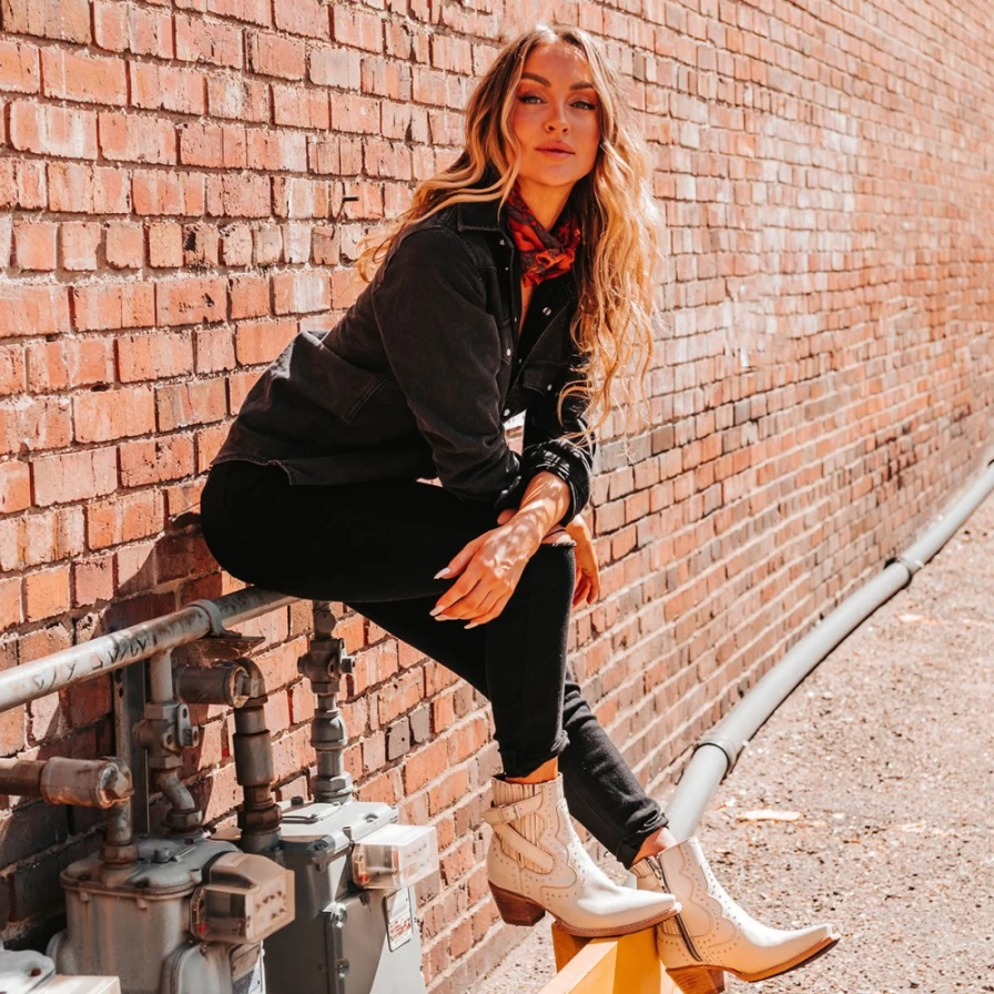 Freebird Stores Women's Beige Morgan Boots