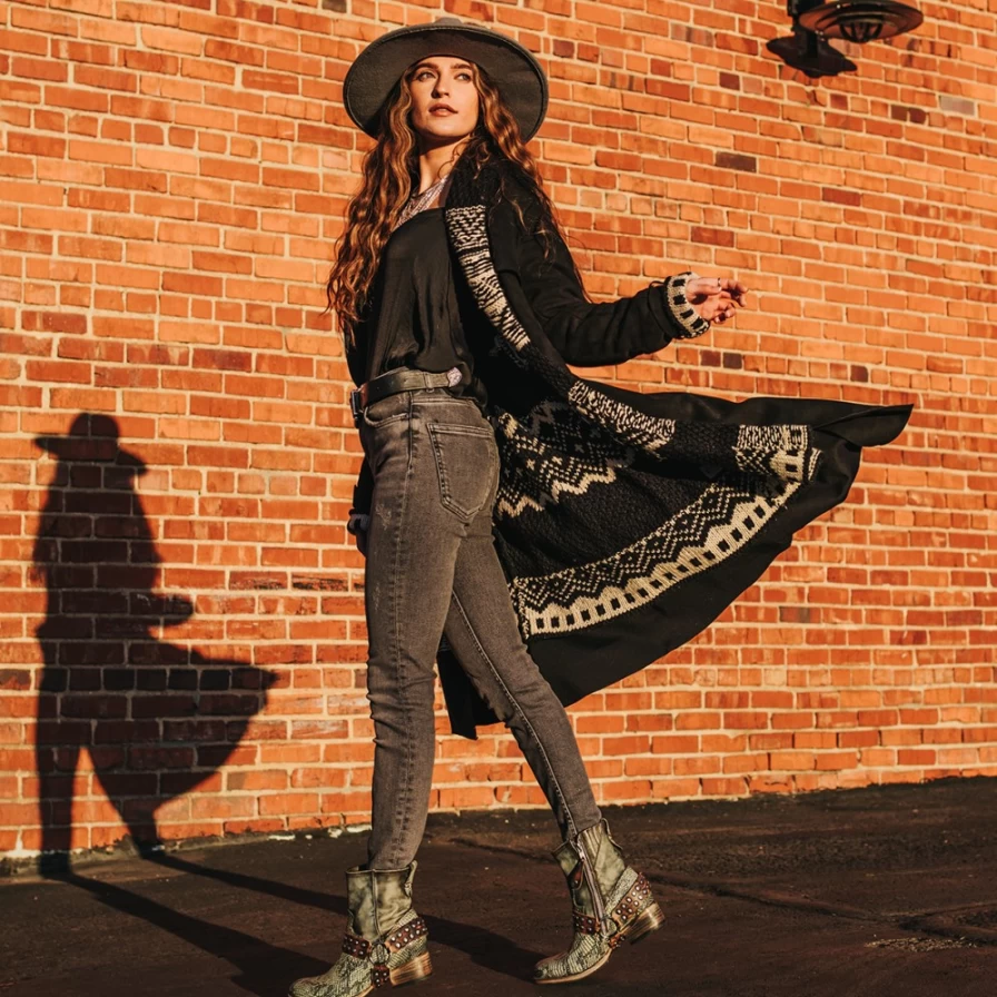 Freebird Stores Women's Ramone Boots in Olive Multi - Stylish & Comfortable Footwear