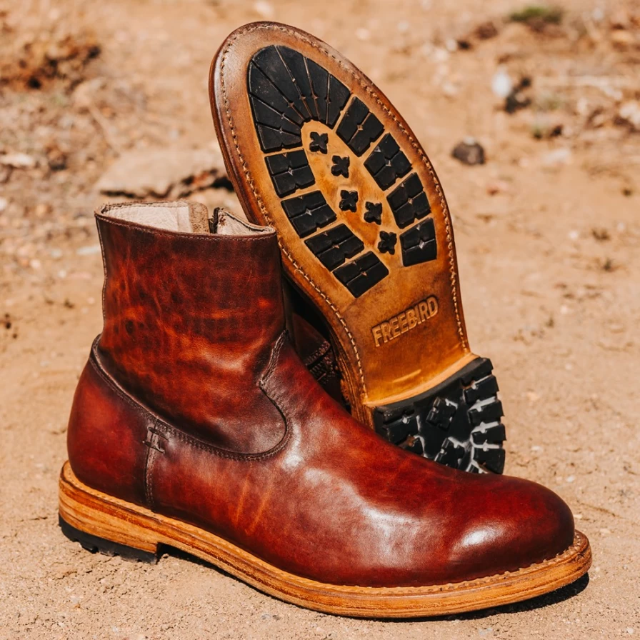 Freebird Stores Men's Pueblo Boot in Cognac - Premium Leather Footwear for Men