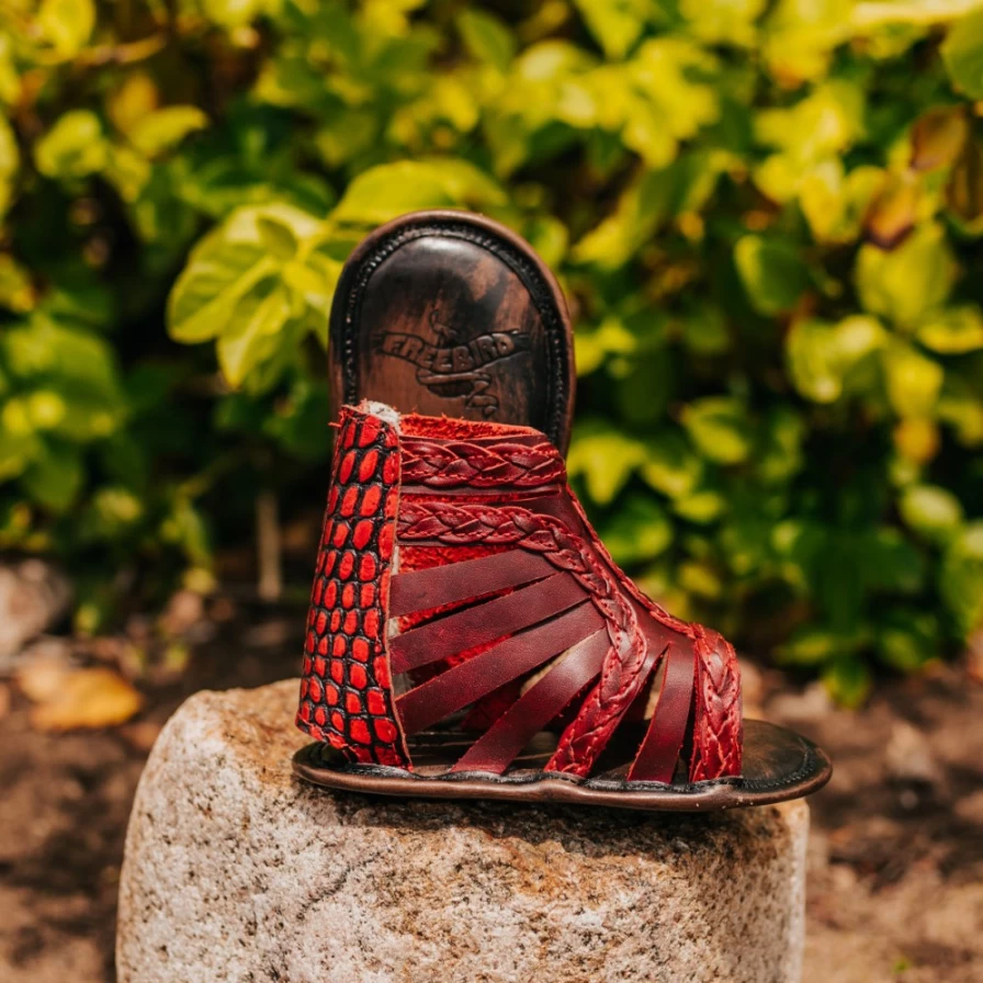 Freebird Stores Women's Red Baby Bela - Stylish & Comfortable Footwear