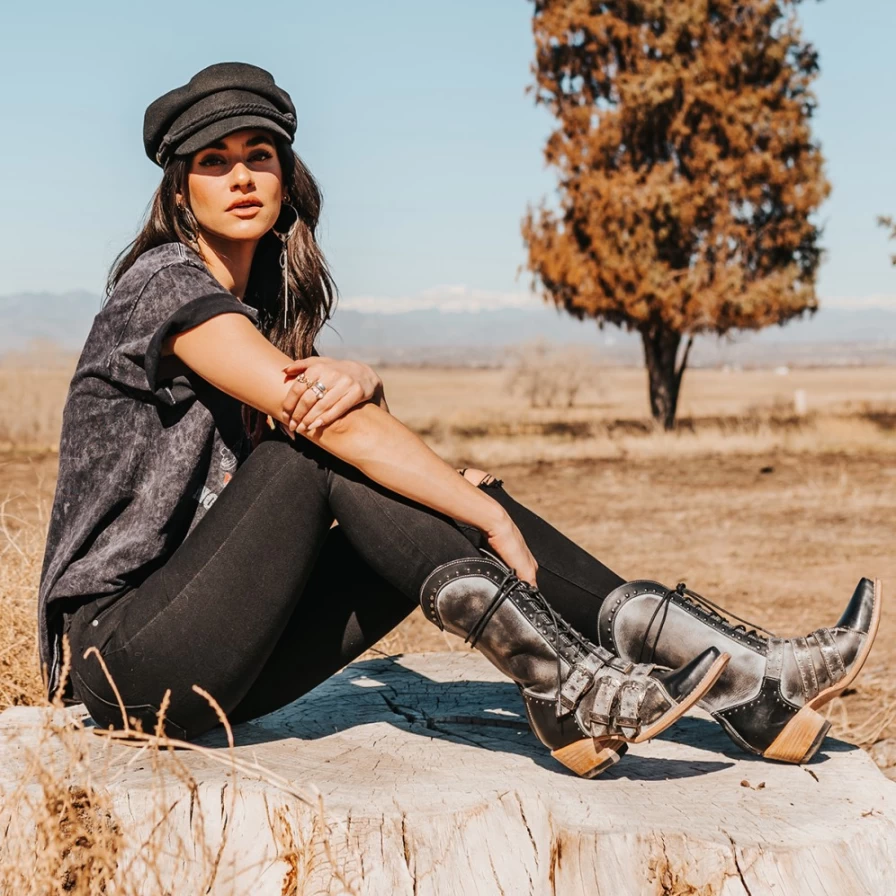 Freebird Stores Women's Winnie Boots in Ice Multi Color