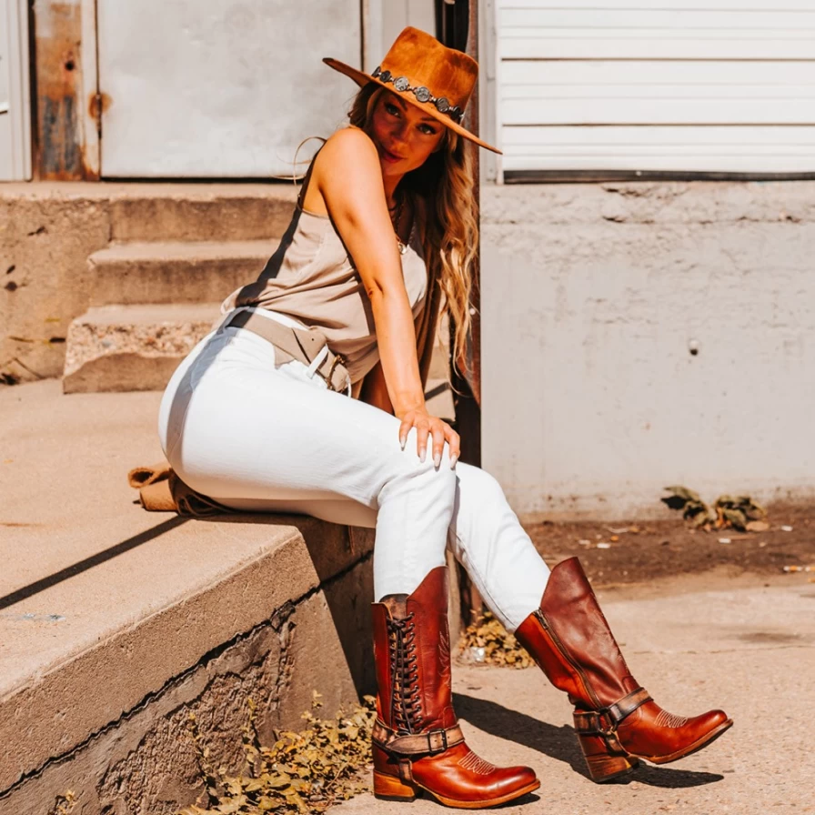 Freebird Stores Women's Cognac Stagecoach Boots