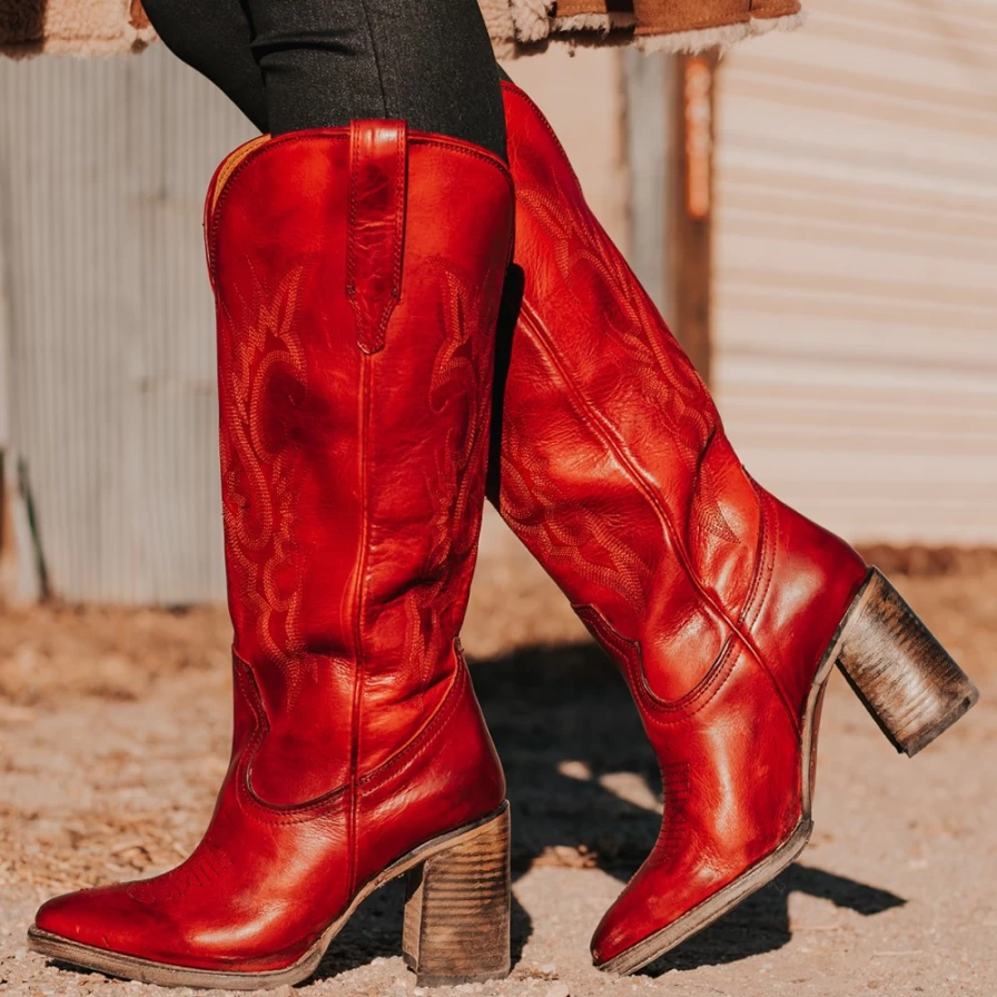 Freebird Stores Women's Red Jackson Boots
