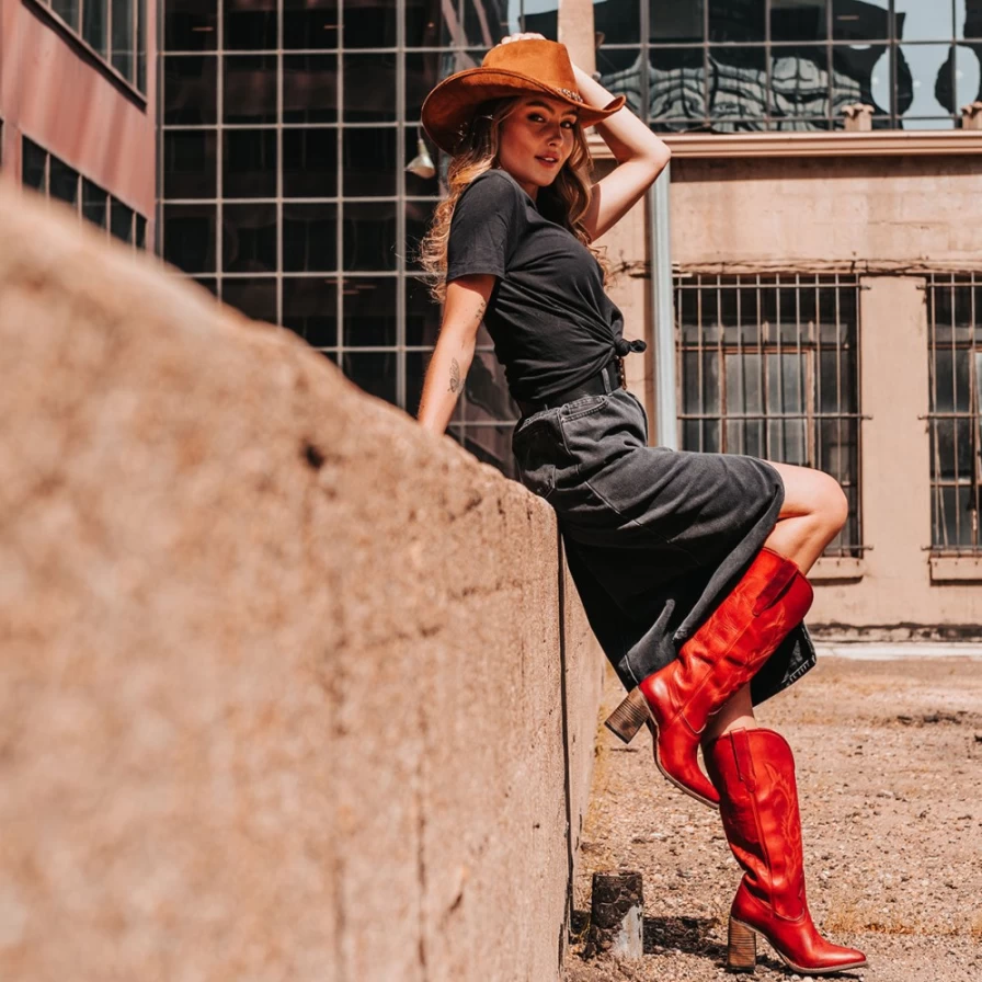 Freebird Stores Women's Red Jackson Boots
