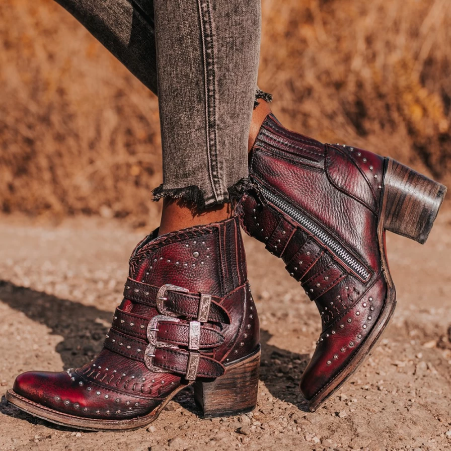 Freebird Stores Women's Savanna Boot in Wine Color - Stylish & Comfortable Footwear