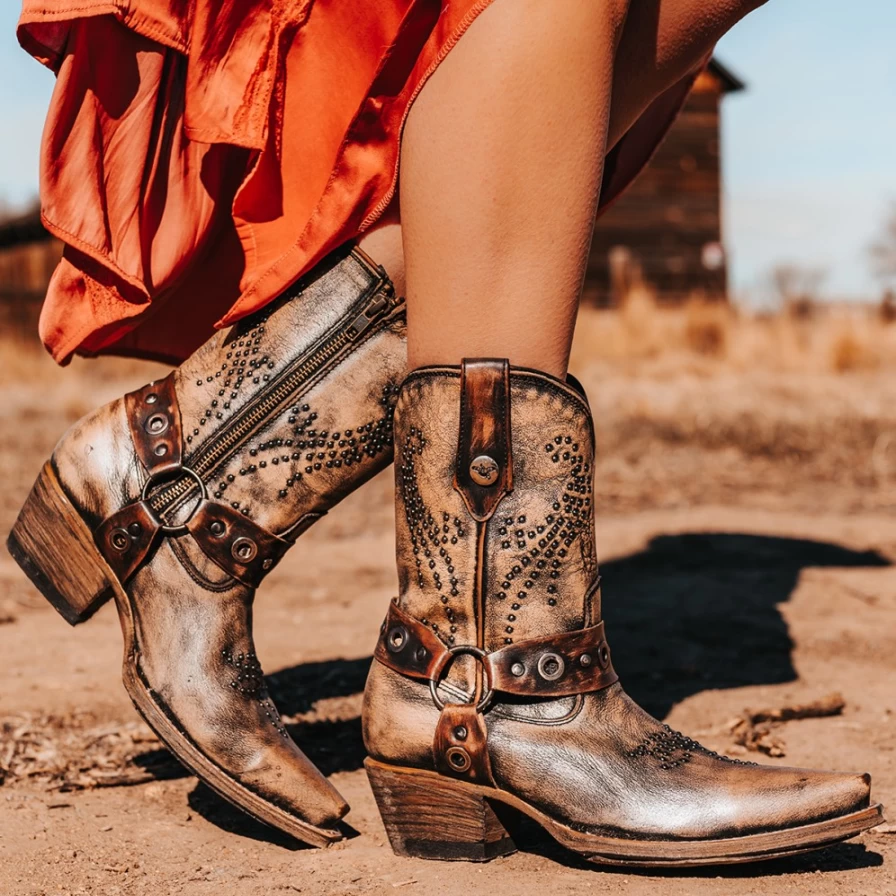 Freebird Stores Women's Weston Boot in Pewter - Stylish & Comfortable Footwear