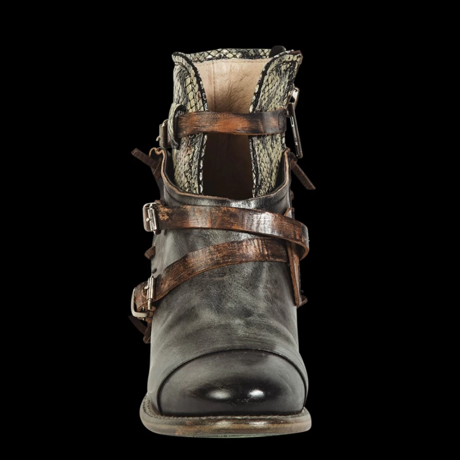 Freebird Stores Women's Olive Multi Crue Boots