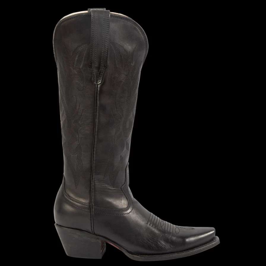 Freebird Stores Women's Black Leather Woodland Boots