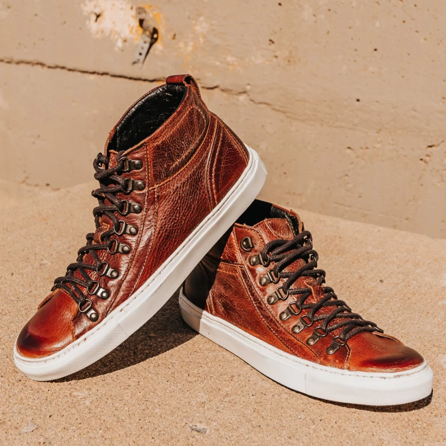 Freebird Stores Men's Shelby Boot in Wine Color - Premium Leather Casual Footwear