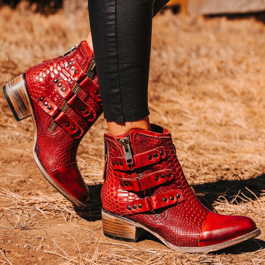 "Freebird Stores Women's Grecko Red Shoes"